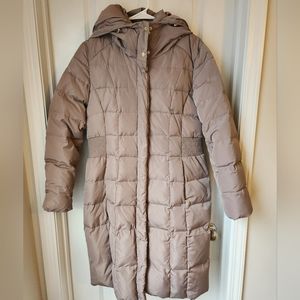 Cole Haan long hooded puffer coat - women's